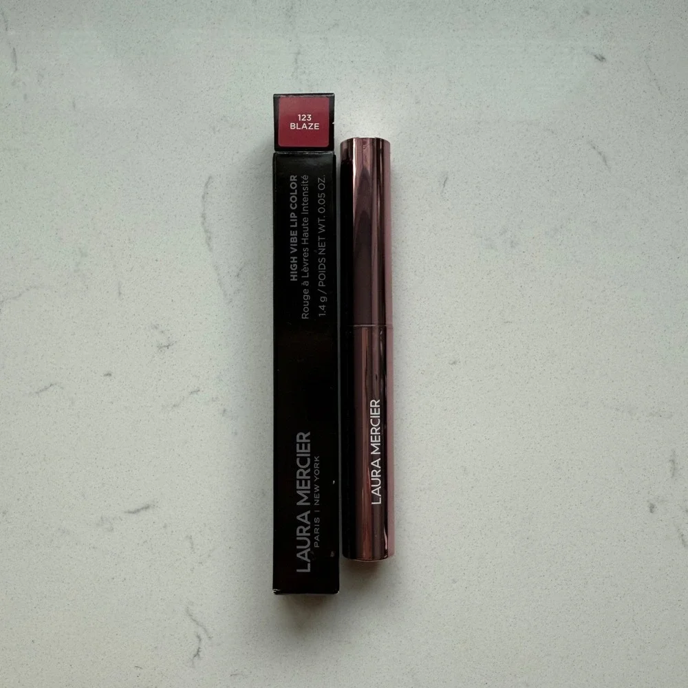 Laura‎ Mercier High Vibe Lip Color - 123 Blaze (Warm Pink) - NWB